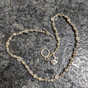 Metal Bead Necklace Artisan Unique